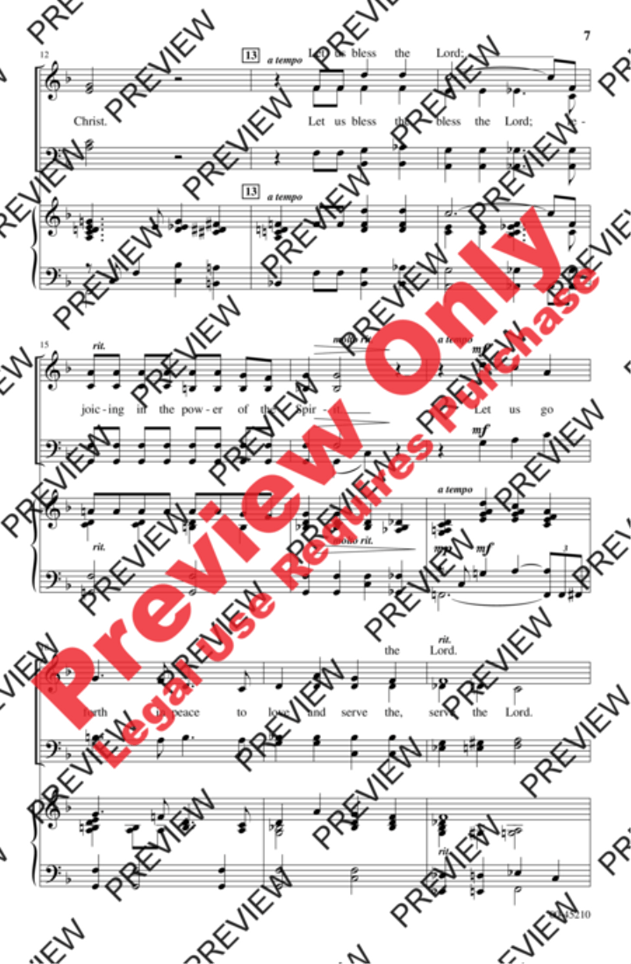 Jazz Introit and Benedictus 4-Part scores gallery preview page 7