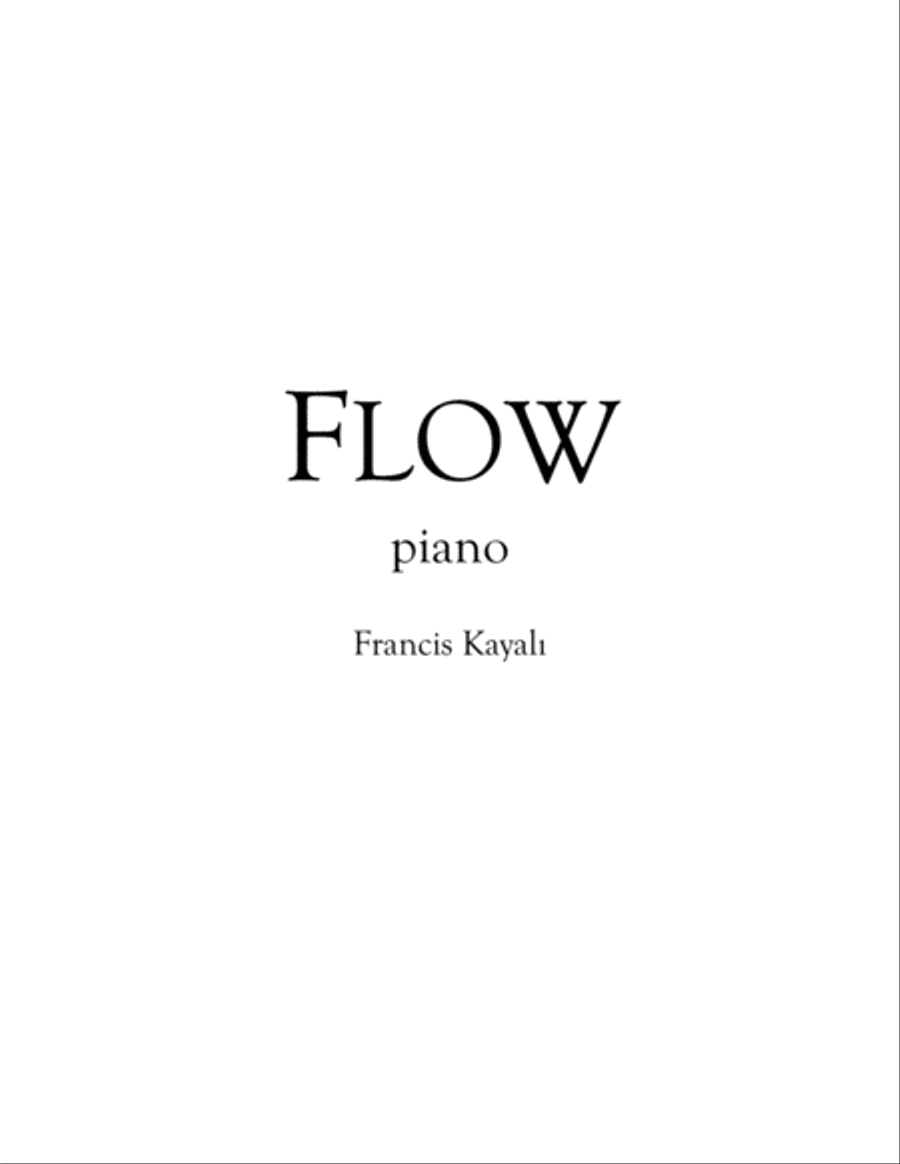 Flow - Piano Solo Piano Solo scores gallery preview page 1