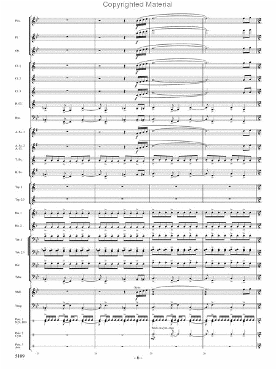 As If On Wings Concert Band scores gallery preview page 5