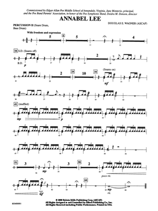 Annabel Lee: 2nd Percussion