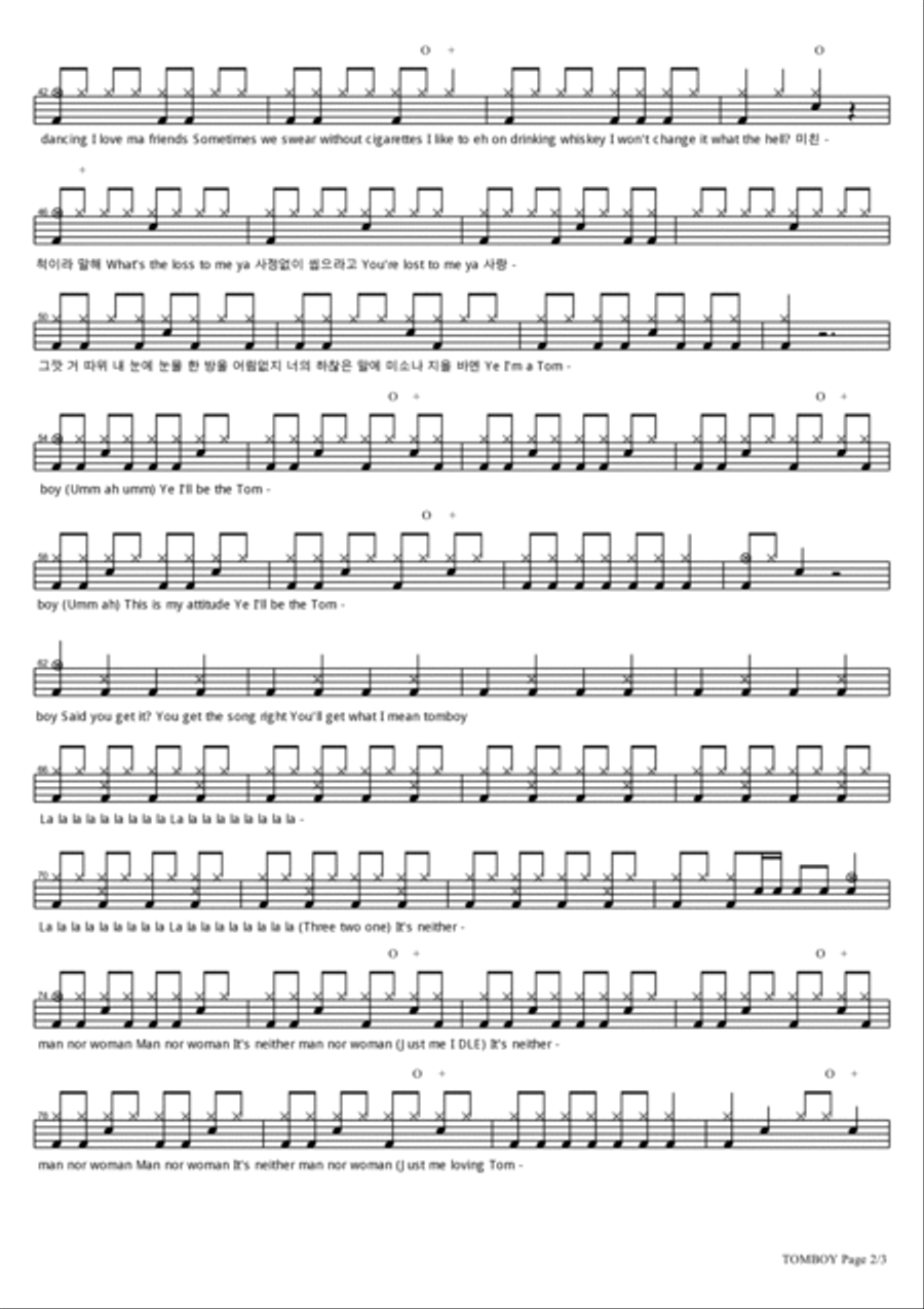 Tomboy Drum Set scores gallery preview page 2