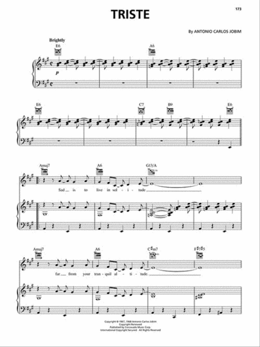 The Bossa Nova Songbook The Bossa Nova Songbook Piano, Vocal, Guitar scores gallery preview page 4