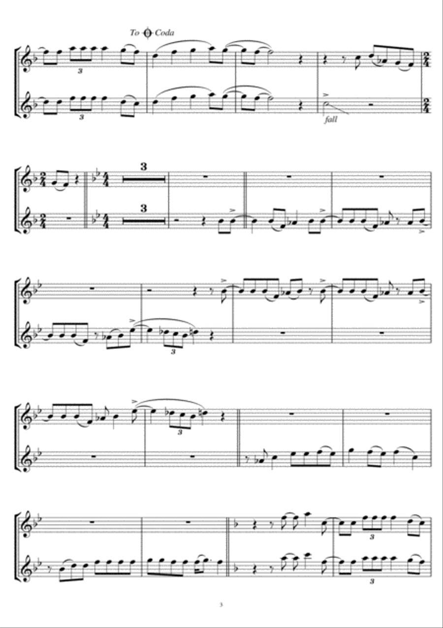 Man! I Feel Like A Woman! Flute Duet scores gallery preview page 3