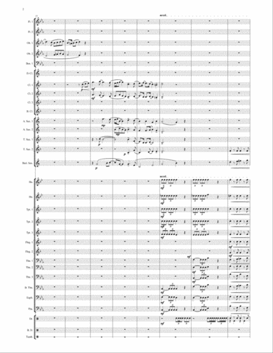 Way West of Wetherby - Windband Concert Band scores gallery preview page 2