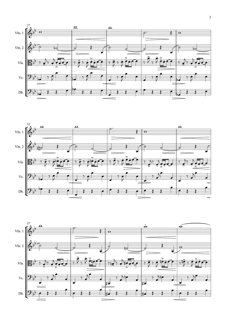 Thank you Tango for String Orchestra String Orchestra scores gallery preview page 3