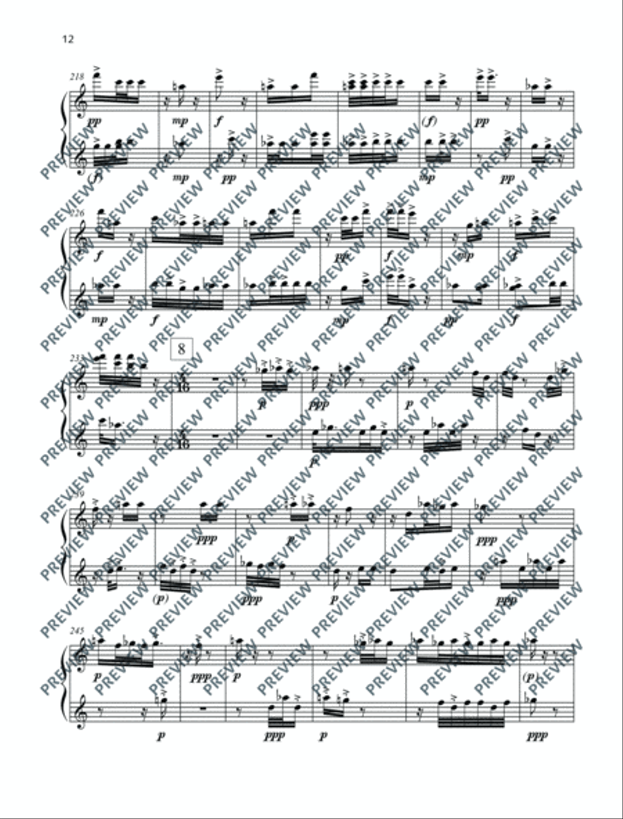 Posuo Pishon Piano Solo scores gallery preview page 13