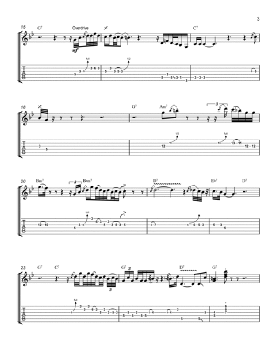 Stormy Monday Stormy Monday Electric Guitar scores gallery preview page 3