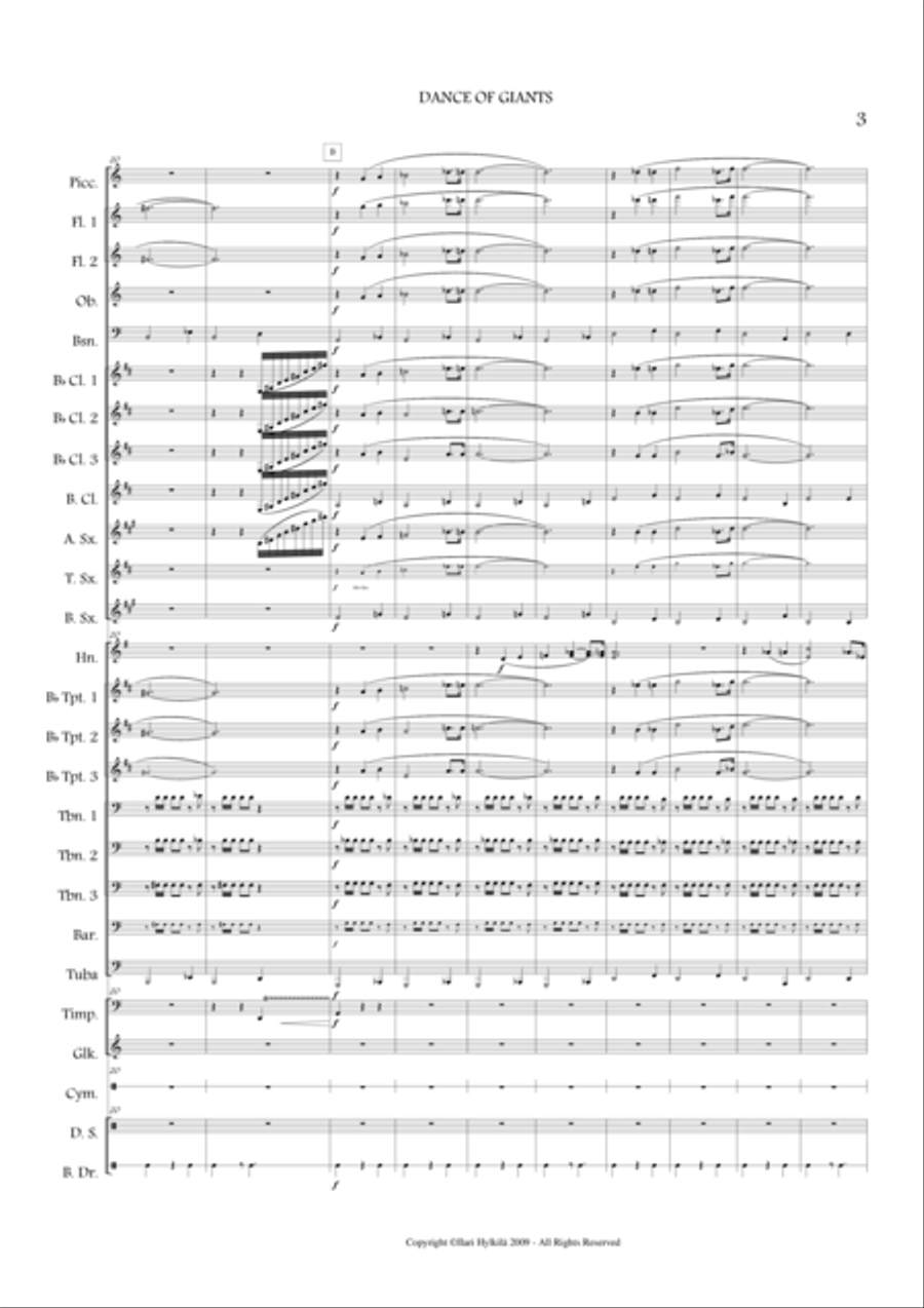 DANCE OF GIANTS for Concert Band Concert Band scores gallery preview page 3