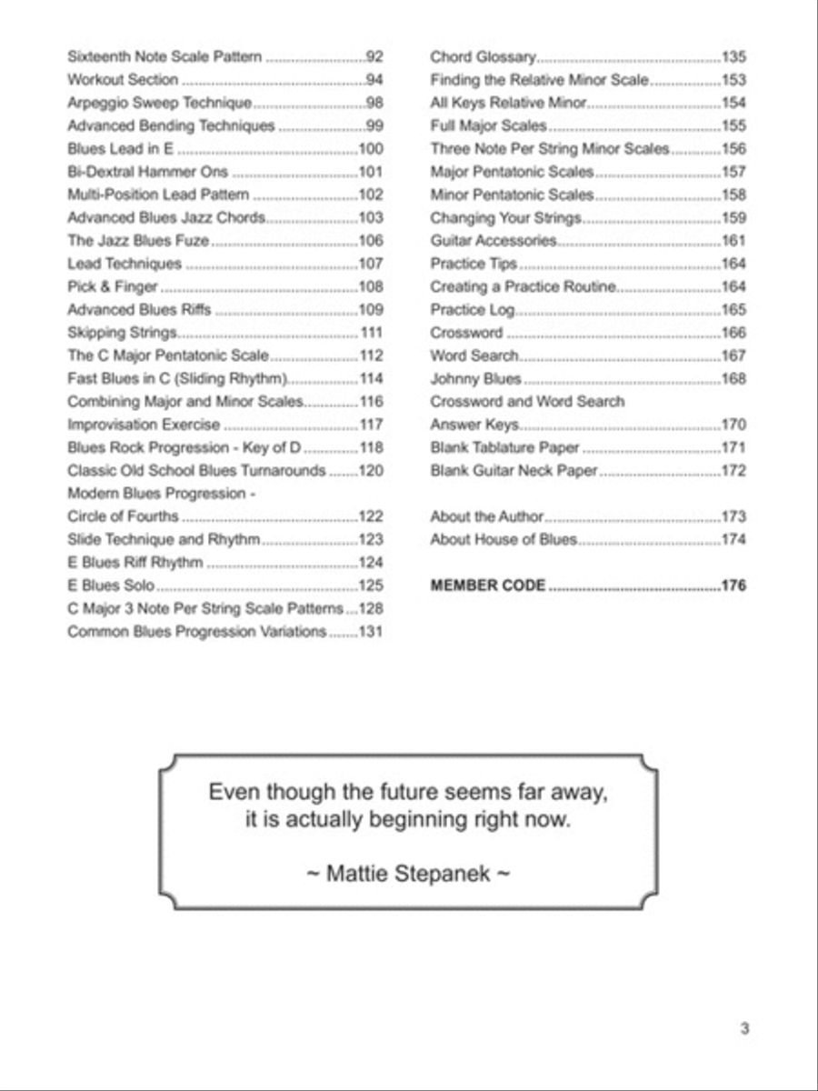 House of Blues Guitar - Master Edition Electric Guitar scores gallery preview page 3