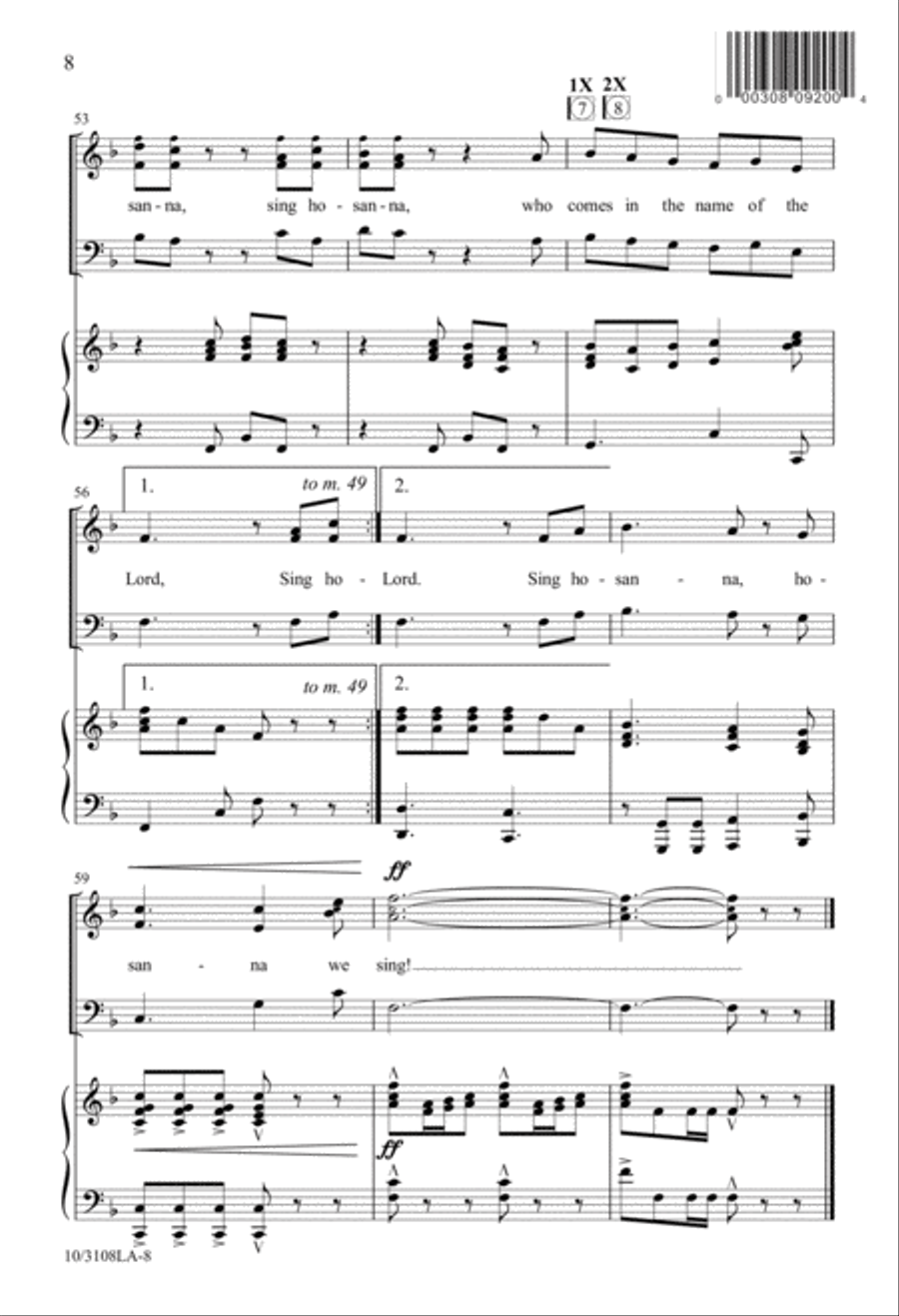 Hosanna We Sing 3-Part scores gallery preview page 9