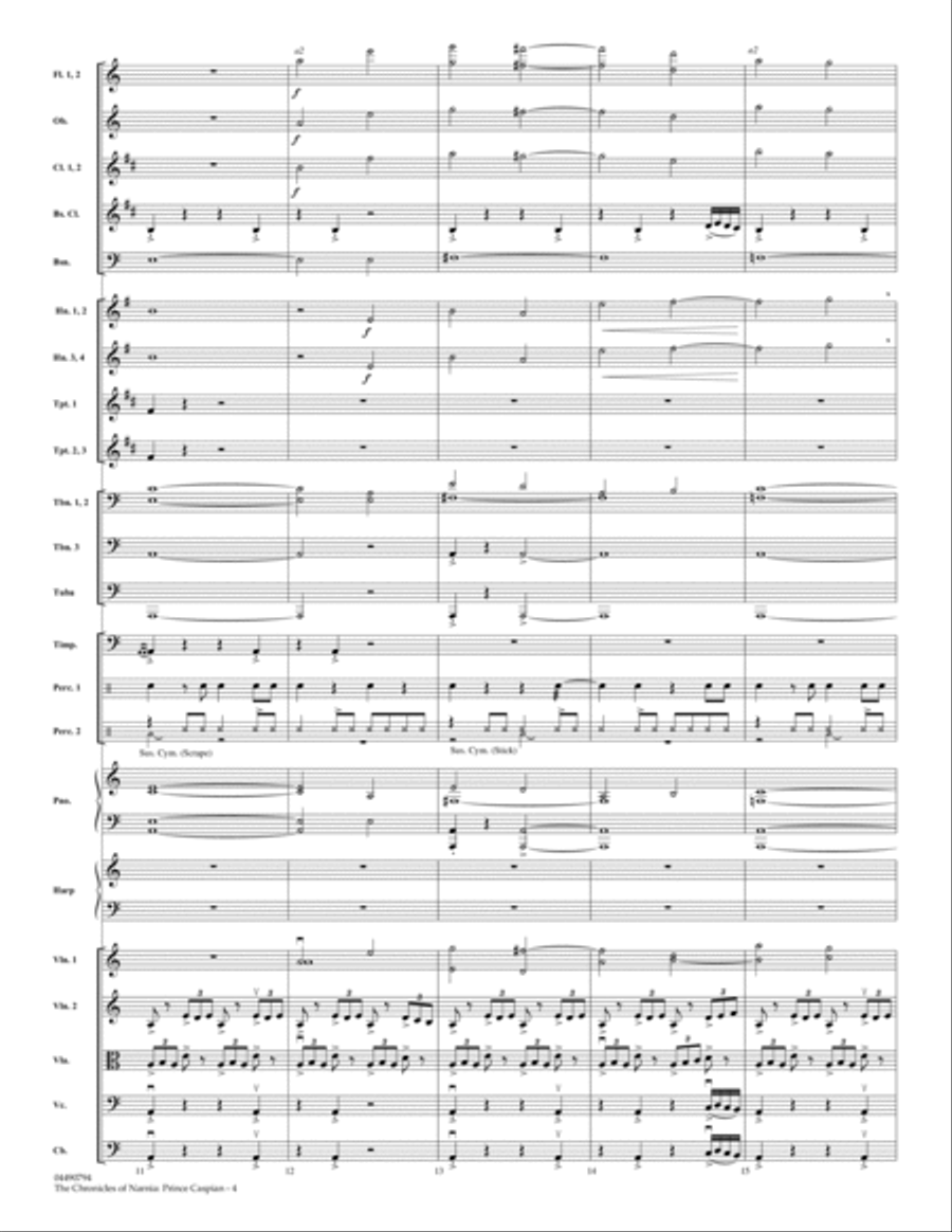 The Chronicles of Narnia: Prince Caspian - Full Score Score scores gallery preview page 4