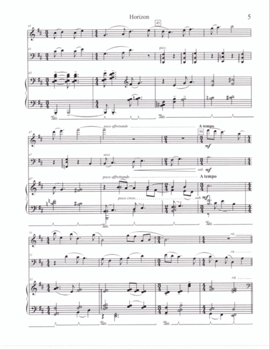 Horizon Horizon Piano Trio scores gallery preview page 6