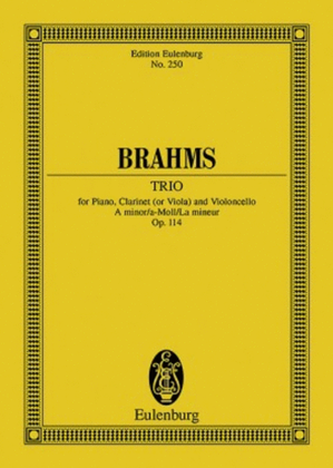 Book cover for Piano Trio in A minor, Op. 114a