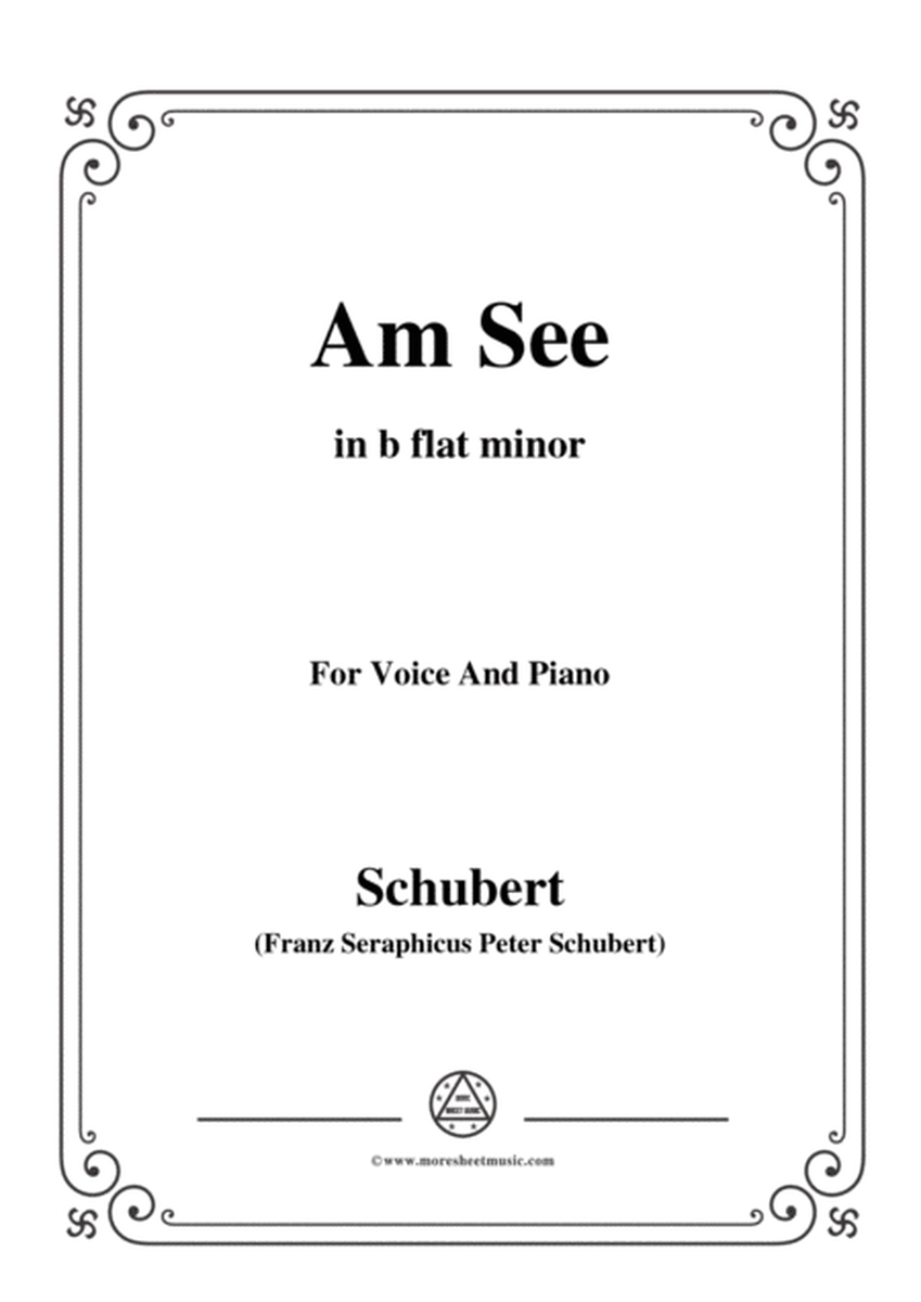 Schubert-Am See,in b flat minor,for Voice&Piano image number null