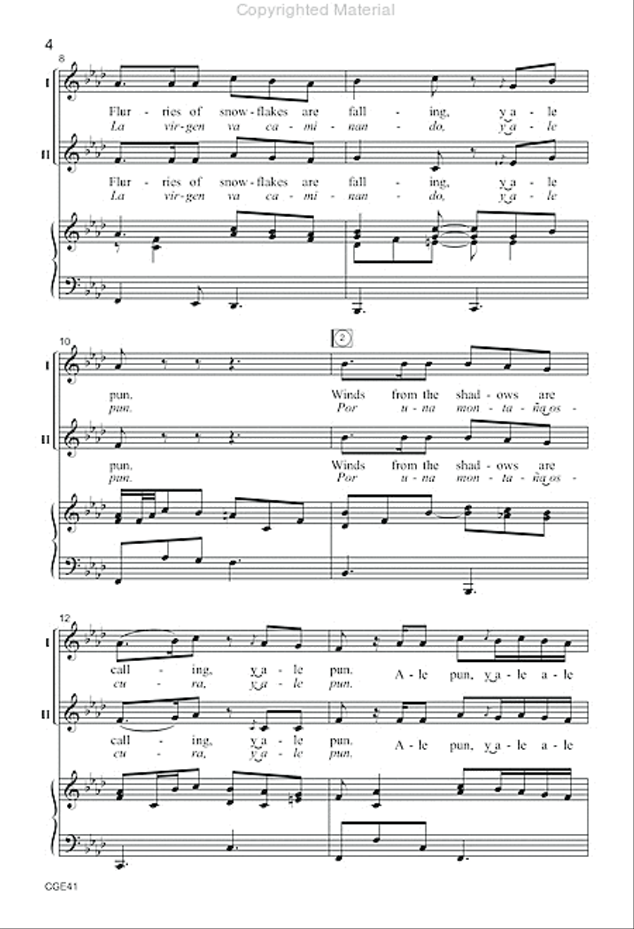 Ale Pun (Two-Part with opt. percussion) 2-Part scores gallery preview page 3