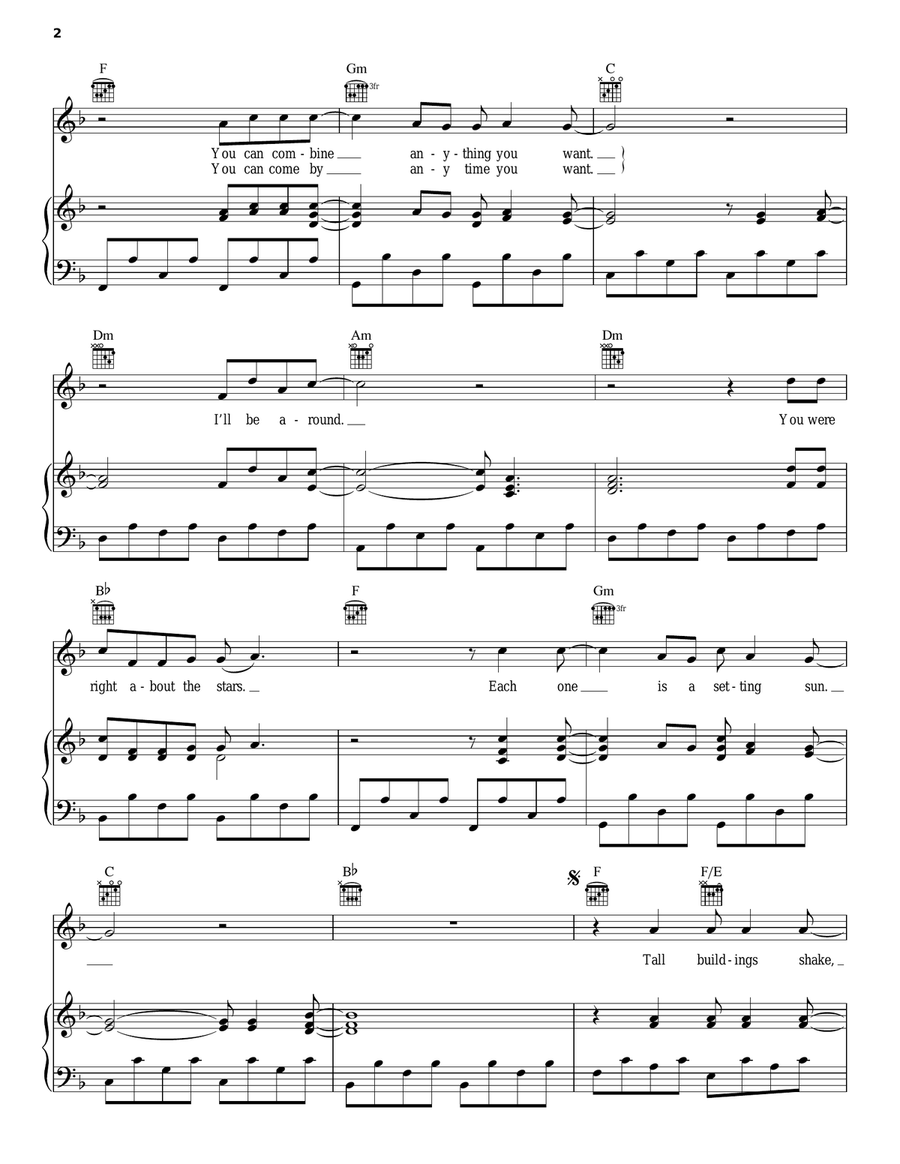 Jesus, Etc... Jesus, Etc... Piano, Vocal, Guitar scores gallery preview page 2