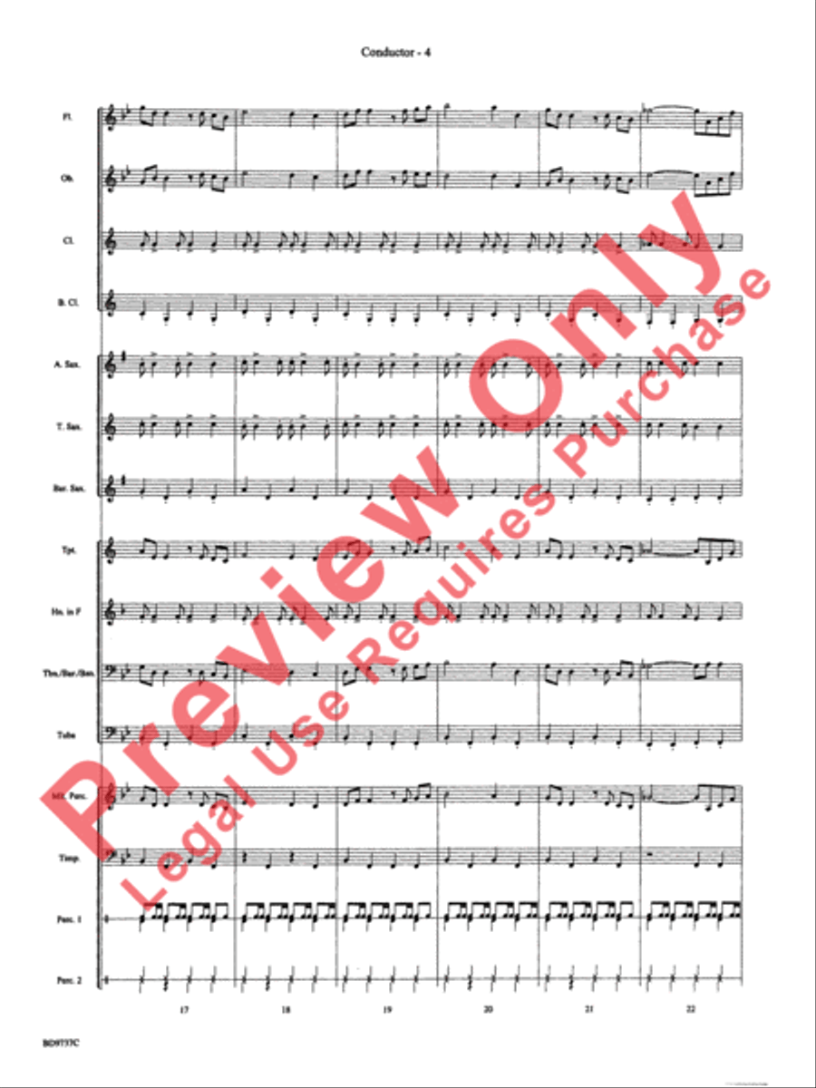 Sousa - The March King Concert Band scores gallery preview page 6