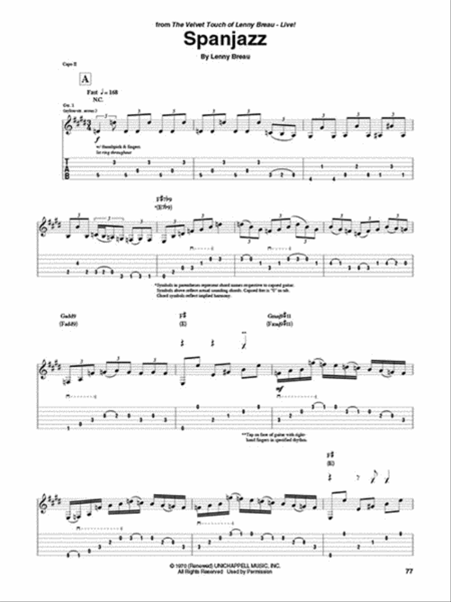 Best of Lenny Breau Electric Guitar scores gallery preview page 4
