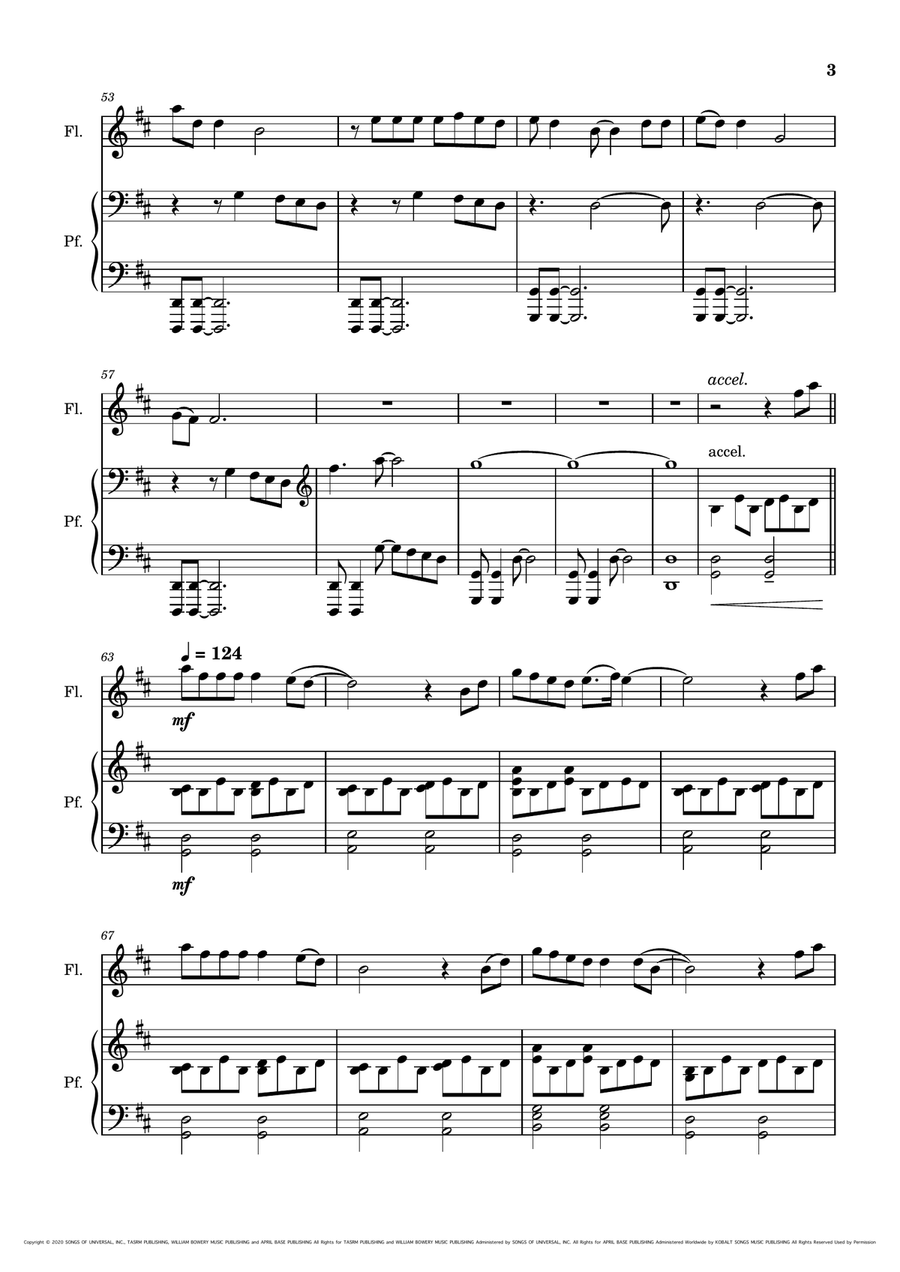 Evermore Flute Solo scores gallery preview page 5
