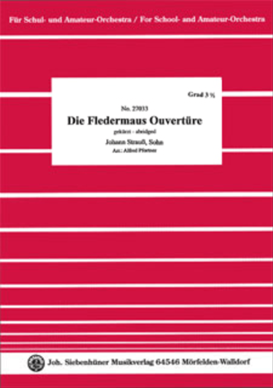Fledermaus Overture Full Orchestra scores gallery preview page 1