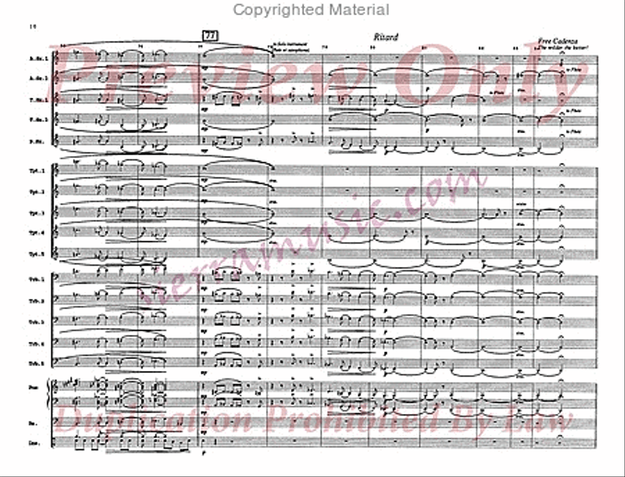 The Rise And Fall of a Short Fugue Jazz Ensemble scores gallery preview page 11
