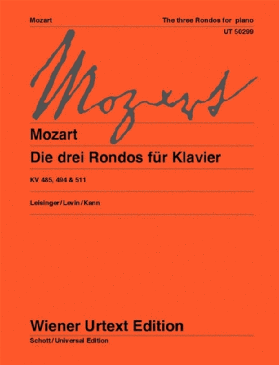 3 Rondos for Piano Chamber Music scores gallery preview page 1