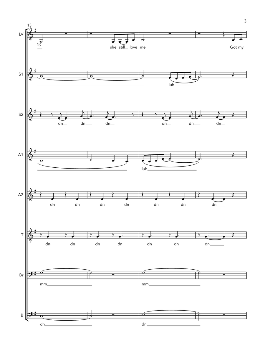 I'm Here A Cappella scores gallery preview page 3