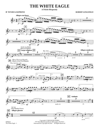 The White Eagle (A Polish Rhapsody) - Bb Tenor Saxophone
