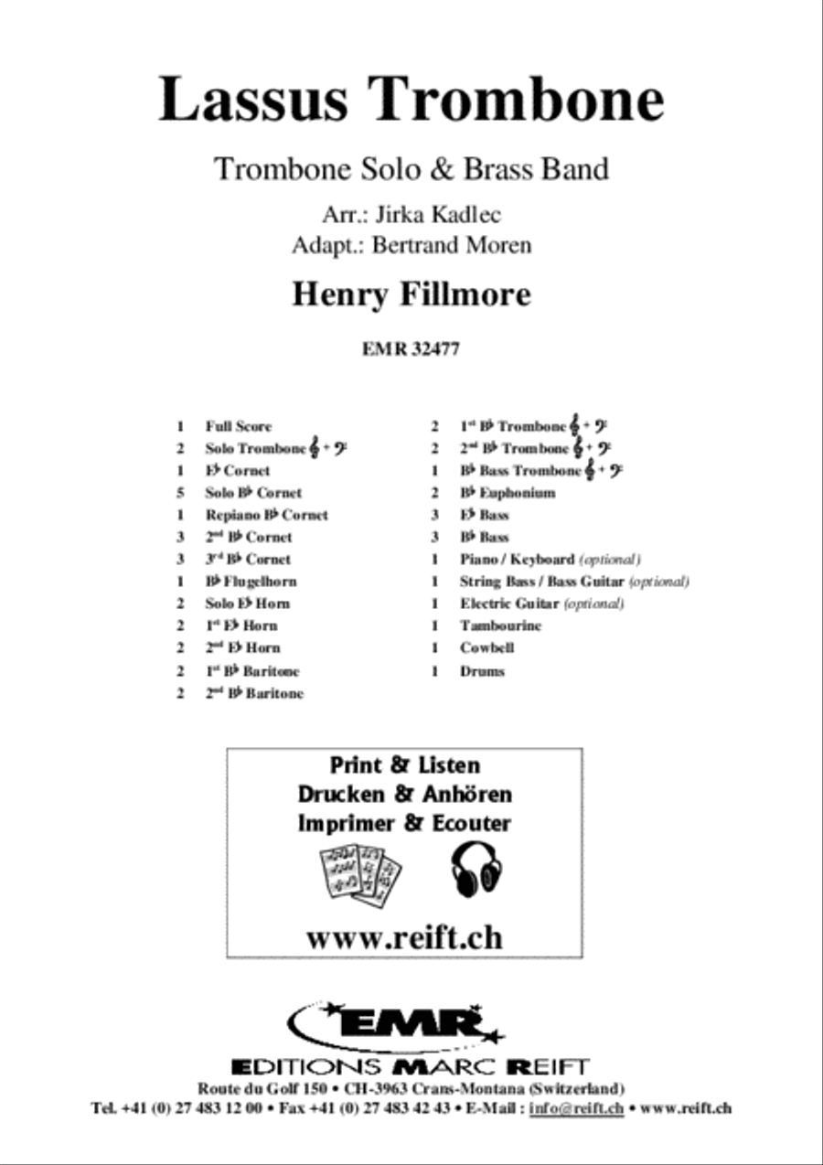 Lassus Trombone Lassus Trombone Brass Band scores gallery preview page 2