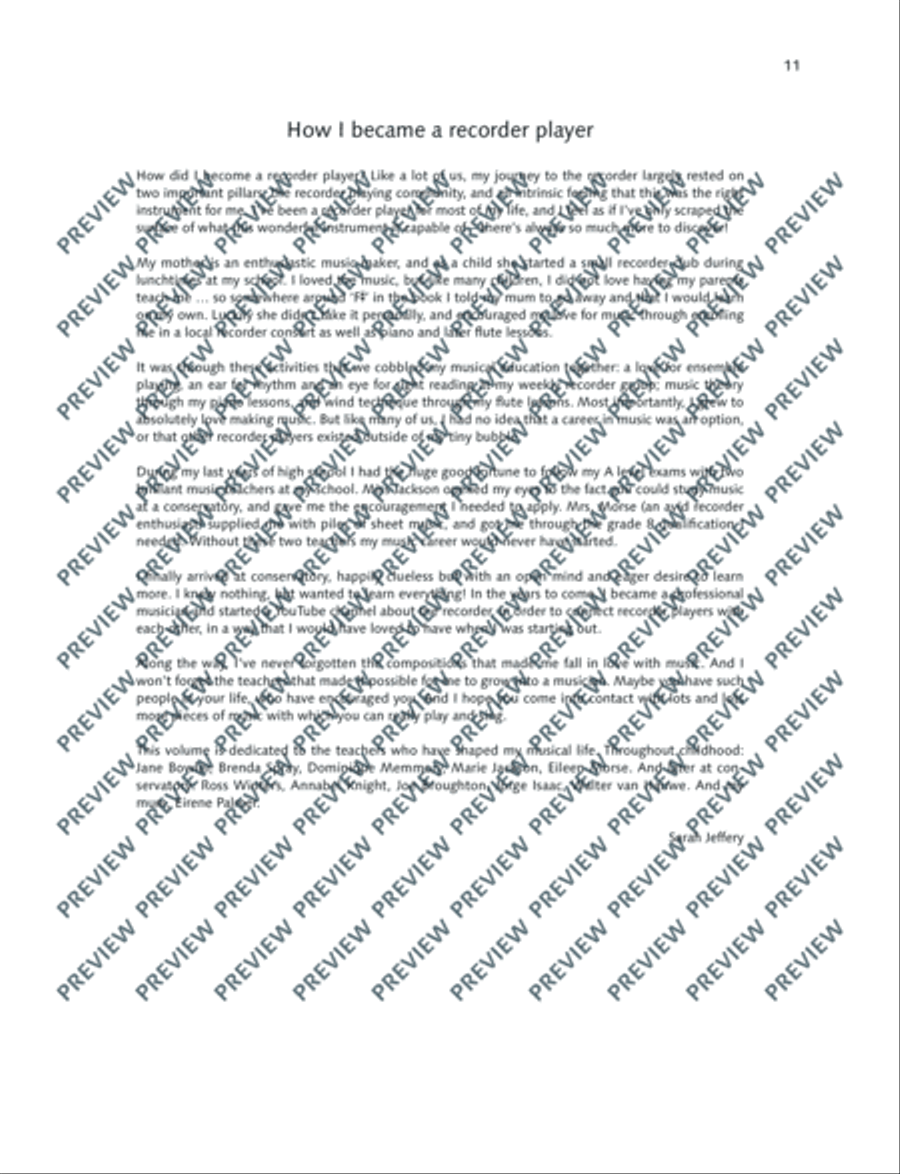 My Favourite Melodies Soprano Recorder scores gallery preview page 12