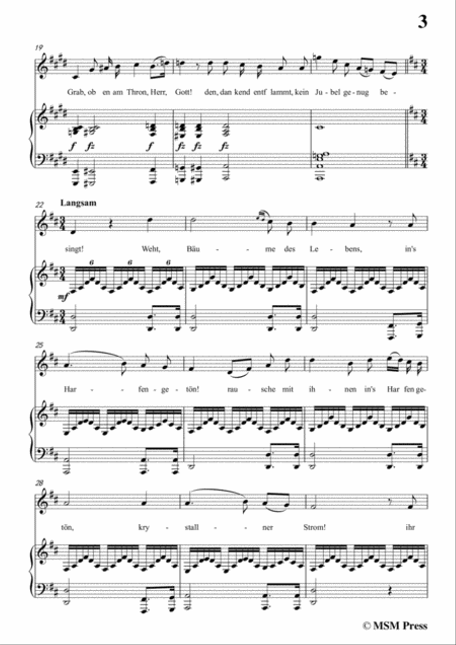 Schubert-Geistliche Lieder,in E Major,for Voice&Piano Voice scores gallery preview page 5