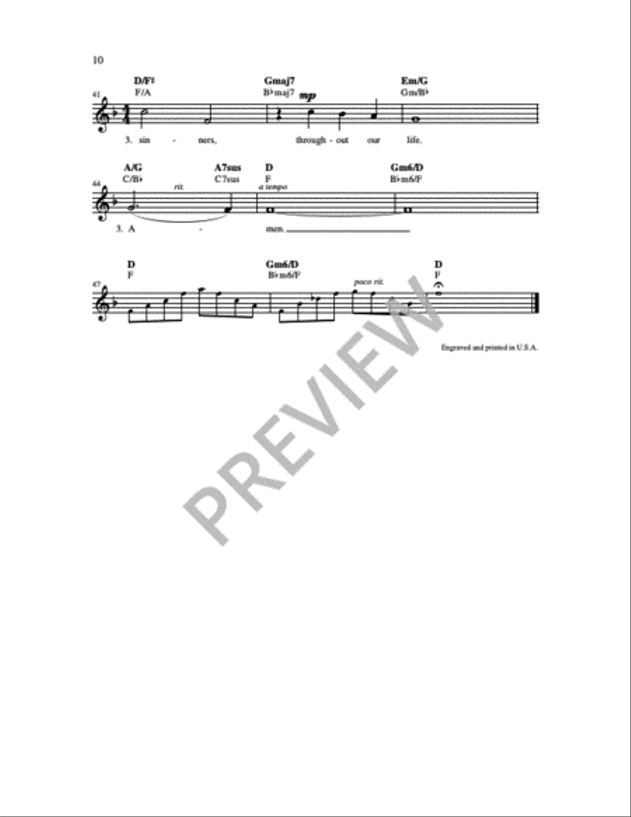 Ave Maria 3-Part scores gallery preview page 12