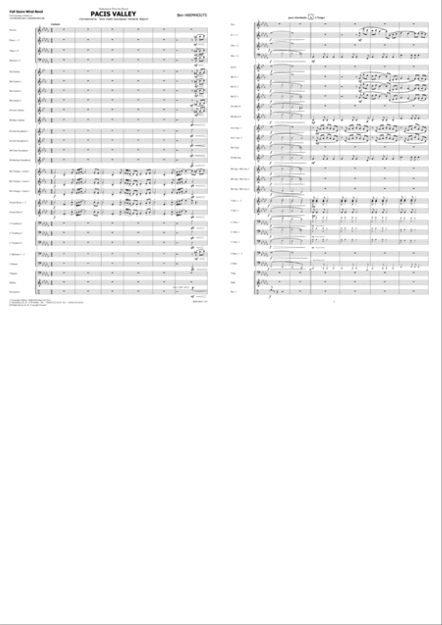 Pacis Valley Concert Band scores gallery preview page 2