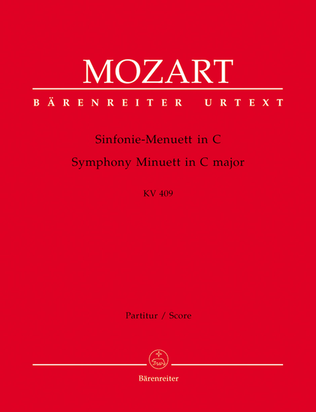 Book cover for Symphony C major, KV 409