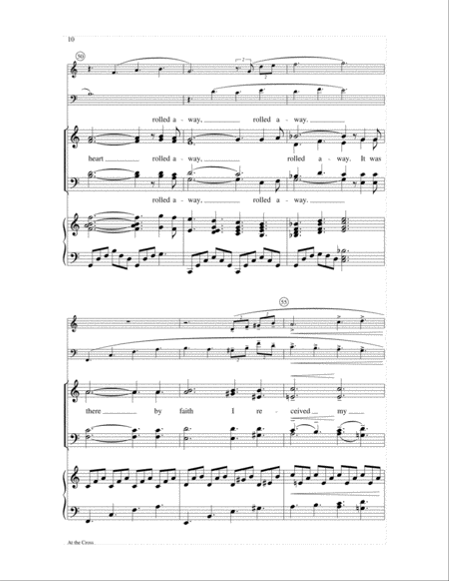 At the Cross 4-Part scores gallery preview page 10