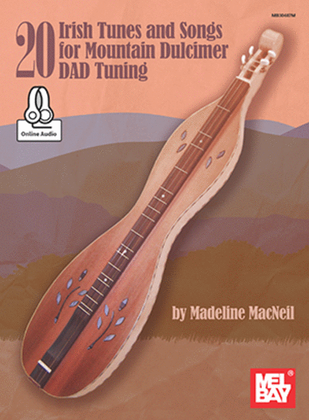 Book cover for 20 Irish Tunes and Songs for Mountain Dulcimer DAD Tuning