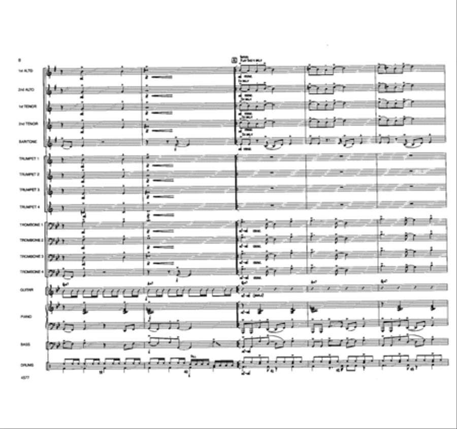 O Come, All Ye Faithful Jazz Ensemble scores gallery preview page 9