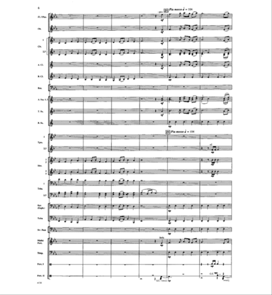 Where the River Flows Where the River Flows Concert Band scores gallery preview page 5