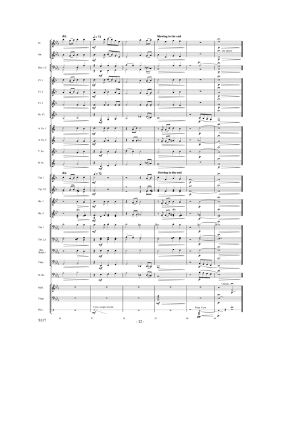 Hymn for a Child Concert Band scores gallery preview page 11