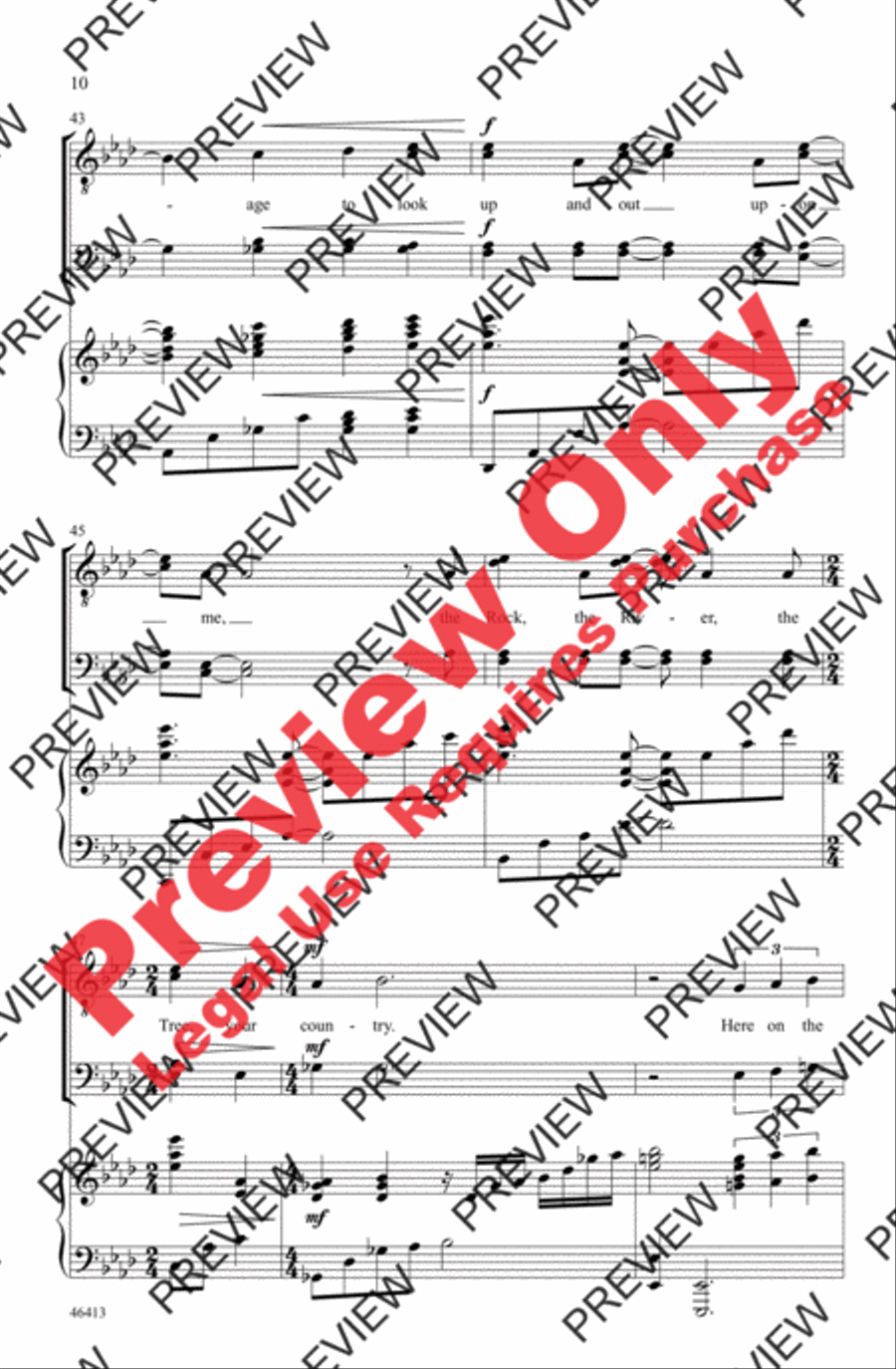 On the Pulse of Morning Men's Choir scores gallery preview page 10