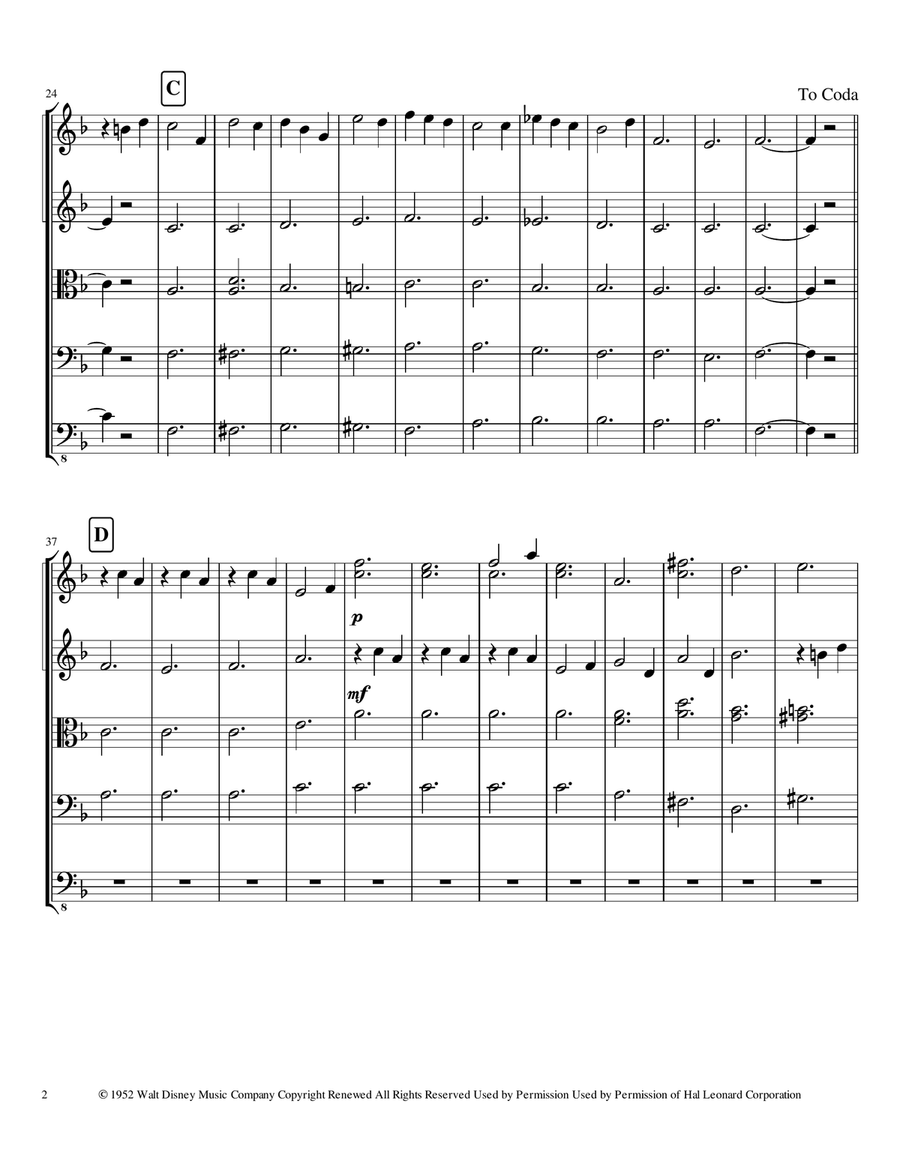 Once Upon A Dream String Orchestra scores gallery preview page 2