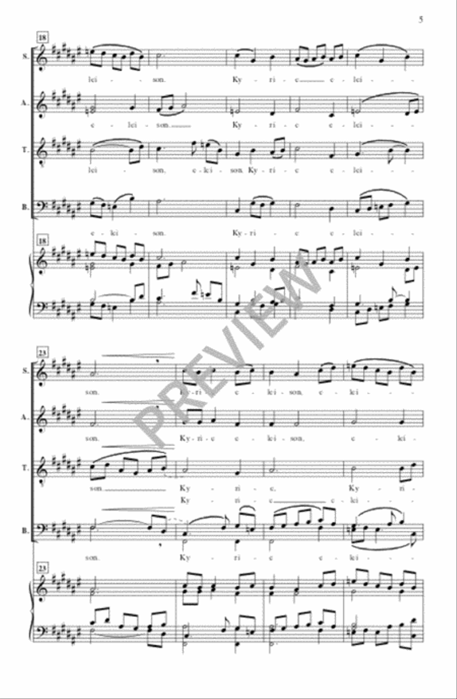 Kyrie (SATB divisi) Kyrie (SATB divisi) Divisi scores gallery preview page 6