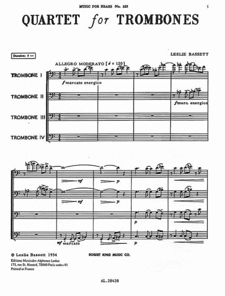 Quartet (trombones 4)