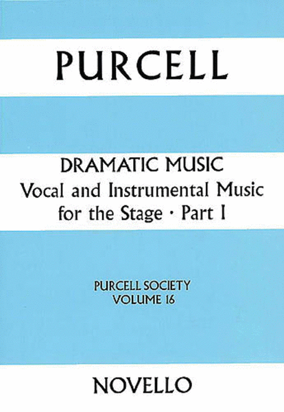 Dramatic Music, Part 1 by Henry Purcell 4-Part - Sheet Music
