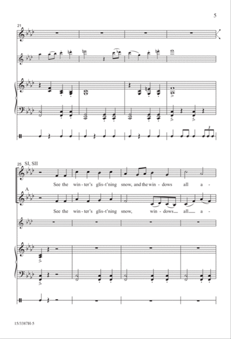Burgundian Carol SSA scores gallery preview page 4