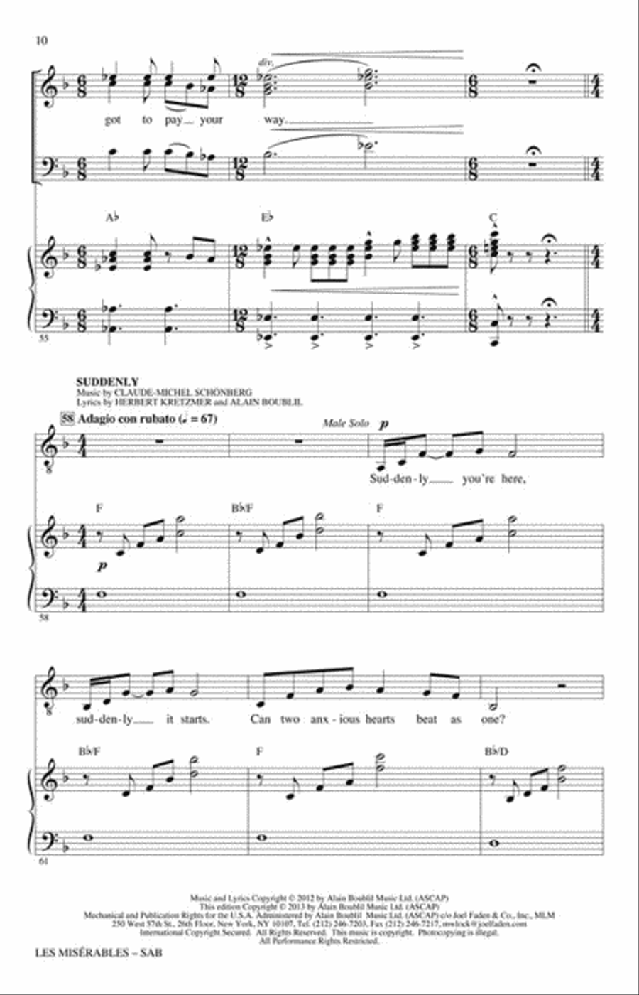 Les Misérables 3-Part scores gallery preview page 4