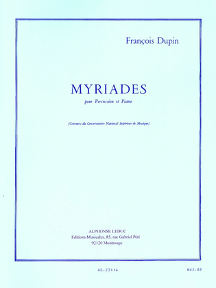 Myriades (drum And Piano)