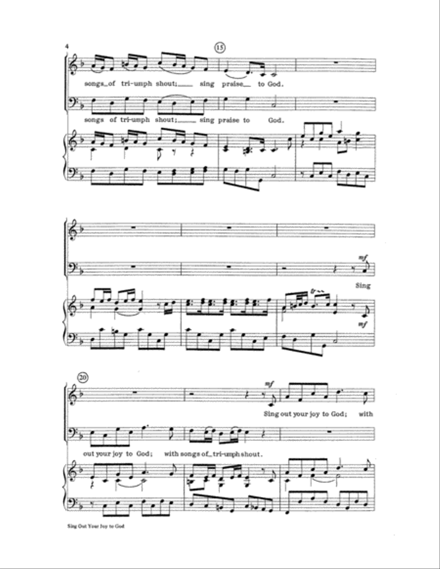 Sing Out Your Joy to God Sing Out Your Joy to God 2-Part scores gallery preview page 4
