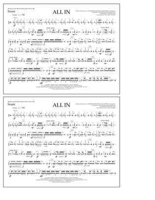 ALL IN (arr. Tom Wallace) - Snare