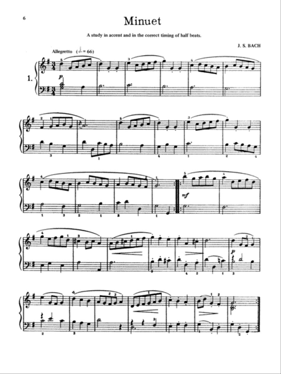 First Lessons In Bach - Easy Piano Easy Piano scores gallery preview page 7